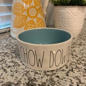 SOLD- Rae Dunn ‘CHOW DOWN’ dog bowl